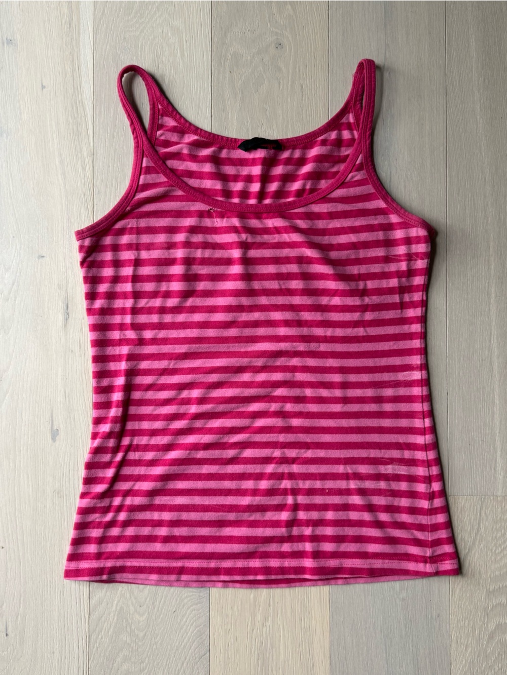 pink striped h&m tank top